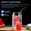 4 Pack Glass Juice Cup Beer Shake Dessert Mug, 400ML 5