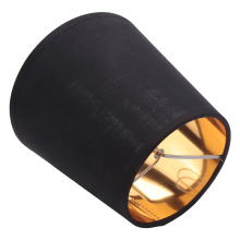 Schwarze Lampenschirme mit Gold Futter Clip auf Licht Schirmen Kerzen Kronleuchter Lampen Schirme, 6 Set