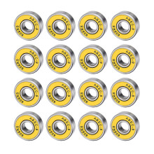 16 StüCk 608RS Kugellager ABEC9 Skateboard Lager Chrom Stahl FüR Ongboards Inline Skates 8X22X7Mm Gelb