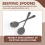 Stainless Steel Buffet Catering Party Spoons and Forks Set Black 6