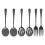 Stainless Steel Buffet Catering Party Spoons and Forks Set Black 2