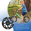 1Pair 120mm LED Flashing Wheels with Bearings Front/Rear ,Black 9