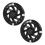 1Pair 120mm LED Flashing Wheels with Bearings Front/Rear ,Black 3