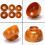 6 Pcs Wood Bowls Serving Tableware for Rice, Soup, Dip, Wooden Bowl 7