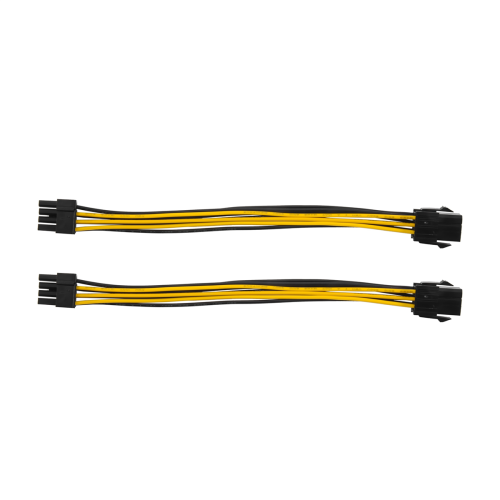 2 Pack Grafik Karte 6 Poliges Bis 8 PCIe Adapter Strom Kabel (GPU Kabel) 7,8