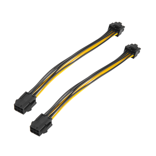 2 Pack Grafik Karte 6 Poliges Bis 8 PCIe Adapter Strom Kabel (GPU Kabel) 7,8 2