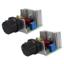 2 StüCk Drehzahl Regler für Wechselstrom Motor AC 220V 2000W Thyristor Regelung Einstellbarer Leistung