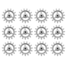 Langlebiges Zahnrad das HitzebestäNdiges ZubehöR Grill Rahmen Getriebe DIY Teile Automatisch Drehbares Mini Hardware Rad Aluminium