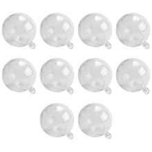 Nagelneue Transparente öFfenbare Plastik Dekorationen zu Weihnachten und Dekoration Geschenk Box 3CM
