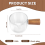 2PCS Transparent Glass with Wooden Handle, Creamer Pitcher. 50Ml 5