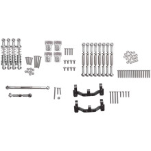 Metall Lenkstange Zug Stangen Halterungen StoßDäMpfer Satz für C14 C24 C24-1 1/16 RC Auto Upgrade Teile,2
