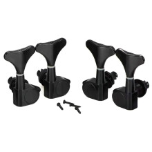 2+2 Versiegelte Bass Gitarren Abstimmung Wirbel TöNe 2R2L Mechaniken für PräZision und , Schwarz