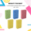 Cellulose Sponges,for Dish, Duty Scrub Cookware 5 Pcs 9