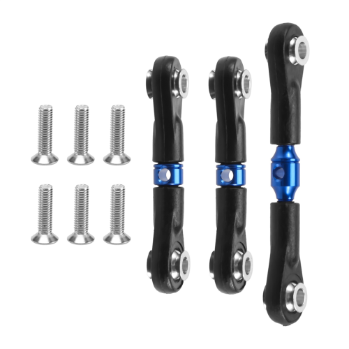 3Pcs Steering Link Rod Servo for TT-02 1/10 RC Car,Blue 2