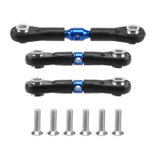 3Pcs Steering Link Rod Servo for TT-02 1/10 RC Car,Blue