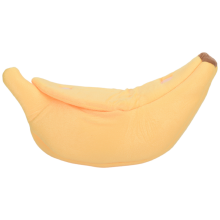 Niedliches Bananen Katzen Bett, Haustier Weiches Umarmung SchöNes Bett für Katzen, Kaninchen und Kleine Hunde,, Gelb