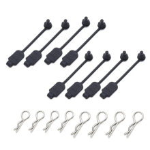 8 StüCk RC Karosserie-Clip, Gummi-Halterung, Festes Schnallenschloss 8301 für Arrma 1/8, 1/10, 1/16 Fahrzeuge