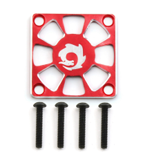 LüFterabdeckung Aus Aluminiumlegierung, 30 X Mm, für RC-Motor, ESC, Elektrisch Regulierende LüFterschutzabdeckung, Rot