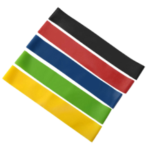 Gummi-WiderstandsbäNder-Set für MäNner und Frauen, 5 Verschiedene Widerstandsstufen, Elastisches Band Po-Beine-Training, Yoga