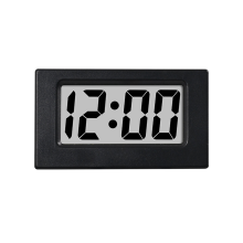 Mini-Uhr, Dreieckig, LED-Bildschirm, Elektronischer Digitaler Alarmbildschirm, Tischuhr für Zuhause, Büro, Tisch, Schlafzimmer, Dekoration, Schwarz