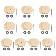 10 Sätze Puppengelenkverbinder, Splintverbindungen und Holzfaserplattenscheiben, Beweglicher Einrastbolzen, Puppenzubehör, 20 mm