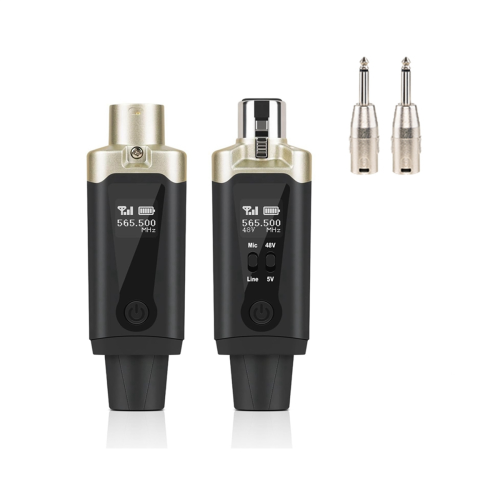 Drahtloses Mikrofon-Sender-EmpfäNger-System mit Kabel-Zu-Wireless-Adapter für Kondensator 5V/Dynamic 48V Universal