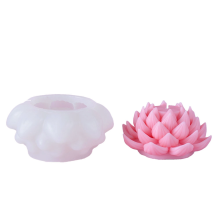 Simulation Lotus Kerze Silikonform BlüTe Seife Duft Ornamente Herstellung Schokolade Kuchen Geschenk,A