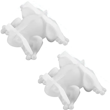 2 STÜCKE FröSche Form Harzformen, Tier Silikonformen 3D Niedliche Harzformen für Epoxidguss
