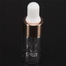 100 StüCk Mini-Tropfflaschen Aus Glas, Transparente Tropfflaschen für äTherische ÖLe, Glas-TropfprobenbehäLter Unterwegs, 3 Ml