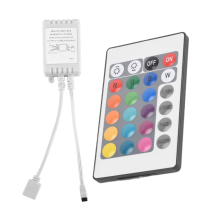 24-Tasten-Fernbedienung + DC12V LED-Controller RGB-Steuerbox IR-Lichtstreifen-Controller für 5050 2835 RGB-Lichtstreifen