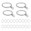 24 Pack Metal Curtain Rings, 30mm Internal Diameter Eyelets, Silver 11