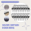 24 Pack Metal Curtain Rings, 30mm Internal Diameter Eyelets, Silver 6