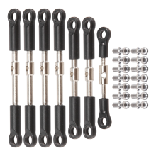 7Pcs Front Rear Tie Rod Servo Link with Ball Head Screw