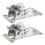 2PCS 0-90-180 Degree Self-Locking Folding Hinge Table Legs 3