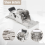 2PCS 0-90-180 Degree Self-Locking Folding Hinge Table Legs 8