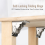 2PCS 0-90-180 Degree Self-Locking Folding Hinge Table Legs 5