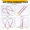 100 Pieces Kids Plastic Winner Medals Gold Award 8