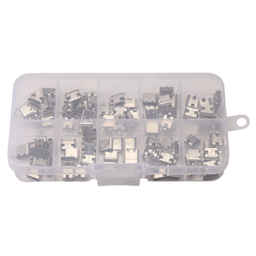 100Pc 10Models Type-C USB Charging Dock Connectors Mix 6Pin and 16Pin 1