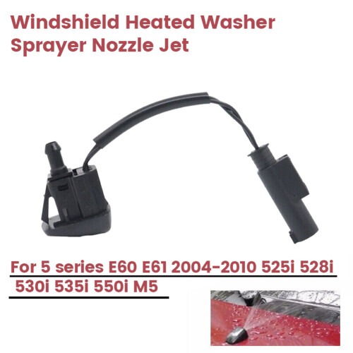 Windshield Heated Washer Sprayer Nozzle Jet 61667046060 for - E60 2