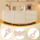 33Cmx6Cm Wood Carved Decal Stripe Corner Appliques 9