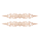 33Cmx6Cm Wood Carved Decal Stripe Corner Appliques 2