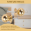 10 Pcs Cabinet Knobs Round Ball Bathroom Gold 6