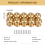 10 Pcs Cabinet Knobs Round Ball Bathroom Gold 8