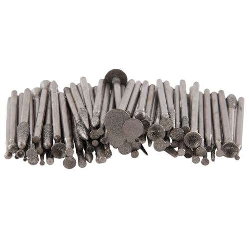 80Pcs/Set 2.35Mm Shank Grinding Bits Polishing Emery Diamond 2