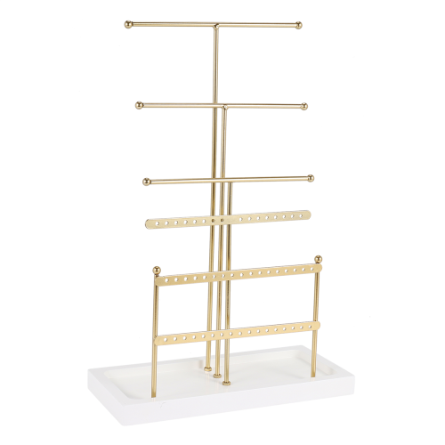Jewelry Organizer Tabletop Holder Gold 2