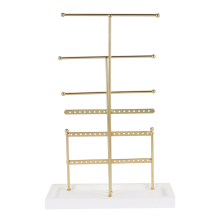 Jewelry Organizer Tabletop Holder Gold