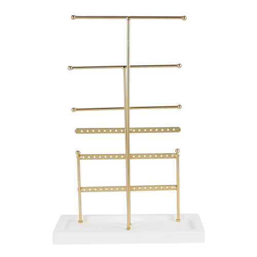 Jewelry Organizer Tabletop Holder Gold 1