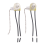 Ceiling Fan Light Switch ZE-109 2Pcs Silver 1