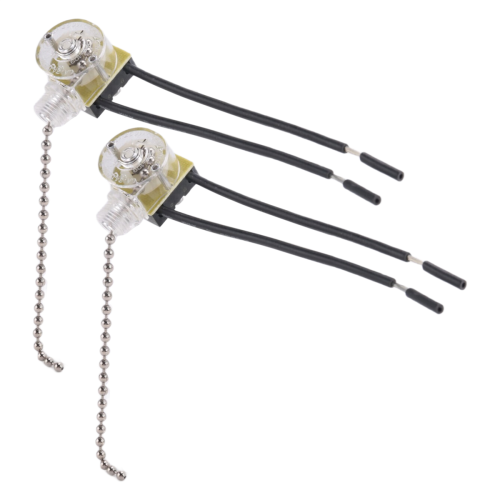 Ceiling Fan Light Switch ZE-109 2Pcs Silver 2