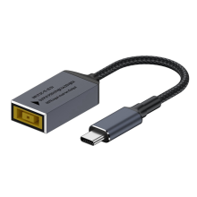 PD100W für DC Square Jack auf USB Type-C Konverter-Ladekabel, Kompatibel mit Laptop-Ladegerät